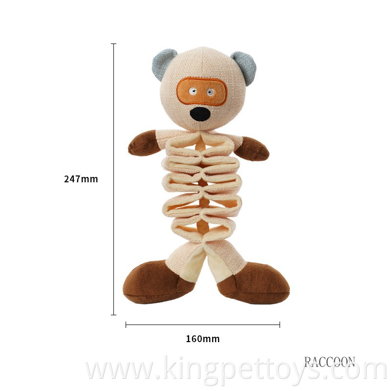 Bite Resistant Pet Plush Toy Bear